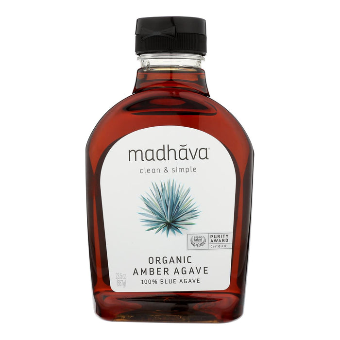 Madhava Organic Agave Nectar Honey - Amber, 6-Pack, 23.5 Oz.