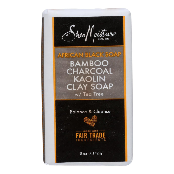 Shea Moisture Kaolin Clay Black Bamboo Charcoal (Pack of 1 - 5 Oz.)