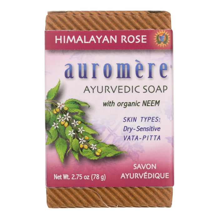 Auromere Himalayan Rose Ayurveda Bar Soap (Pack of 2.75 Oz)