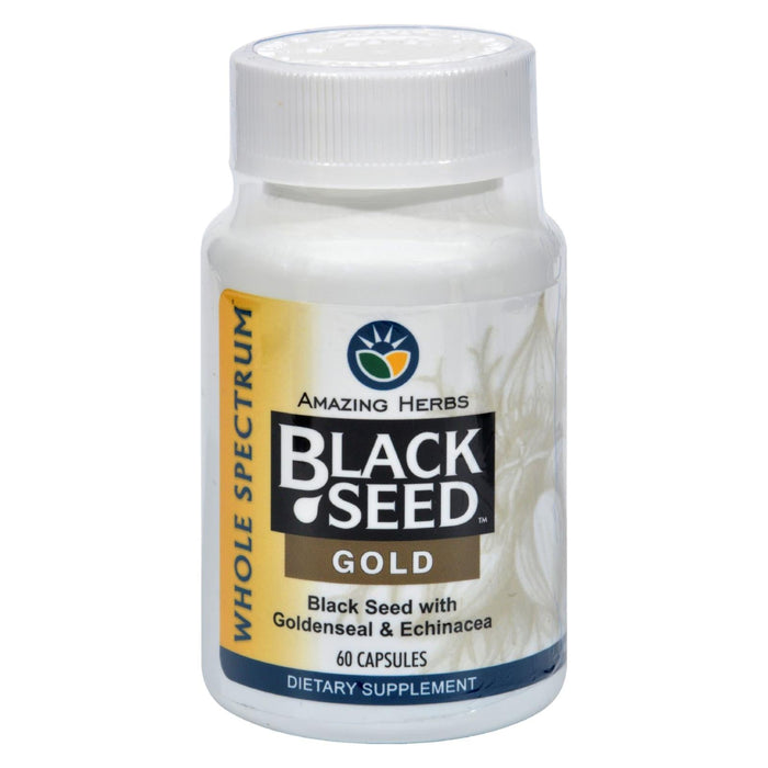 Amazing Herbs Black Seed Gold Capsules, 60-Count