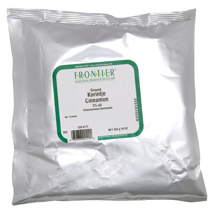Frontier Herb Ground Korintje A Grade Cinnamon - 1 lb