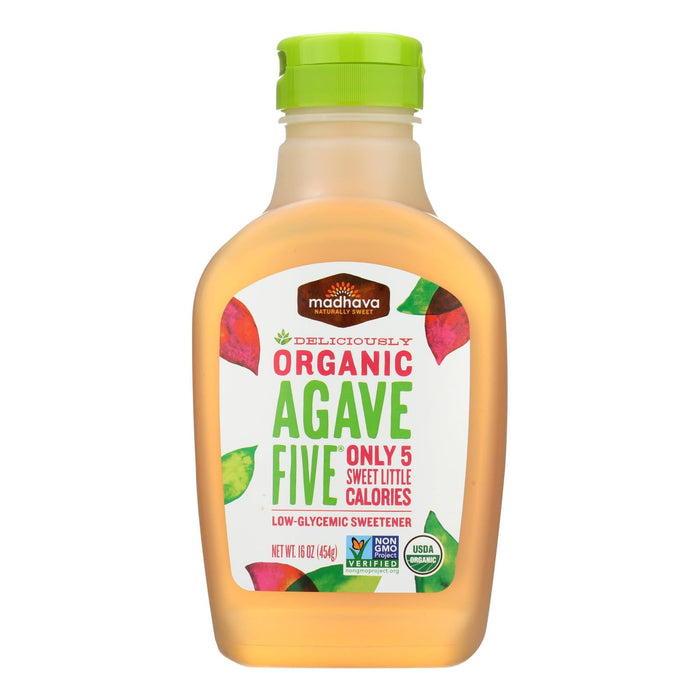 Madhava Organic Agave Five Nectar Honey 6-Pack (16 oz. Each)