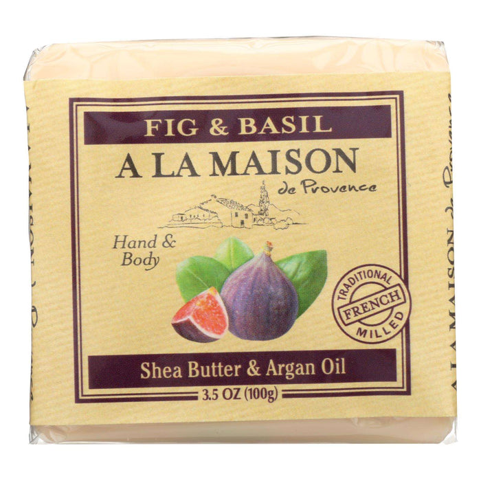 A La Maison Luxurious Fig and Basil Bar Soap (Pack of 6 - 3.5 Oz.)