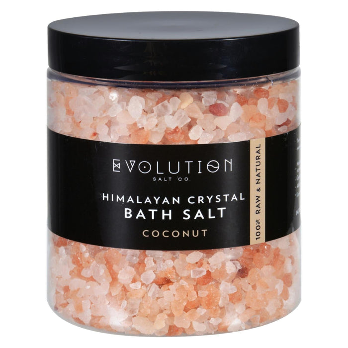 Evolution Salt Himalayan Coarse Coconut Bath Salt - 26 Oz.