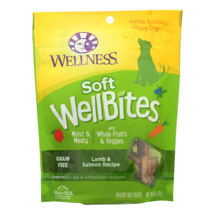 Wellness Soft Wellbites Lamb & Salmon Recipe Natural Dog Treats (Pack of 8 - 6 Oz.)