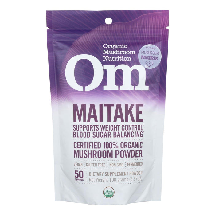 Om Organic Maitake Mushroom Nutrition Dietary Supplement Powder - 3.5 Oz.