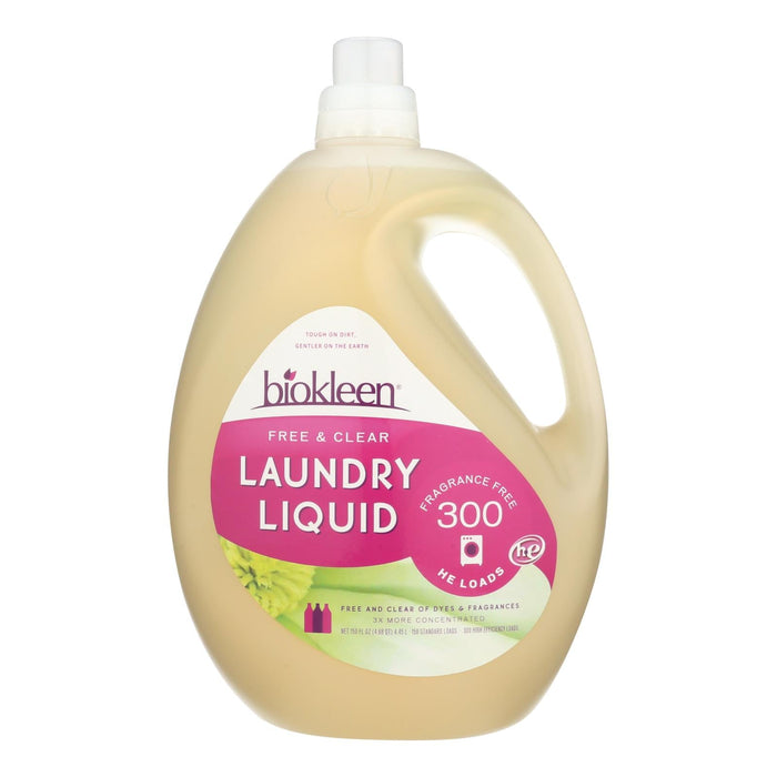 Biokleen Free & Clear Laundry Liquid, 150 Fz