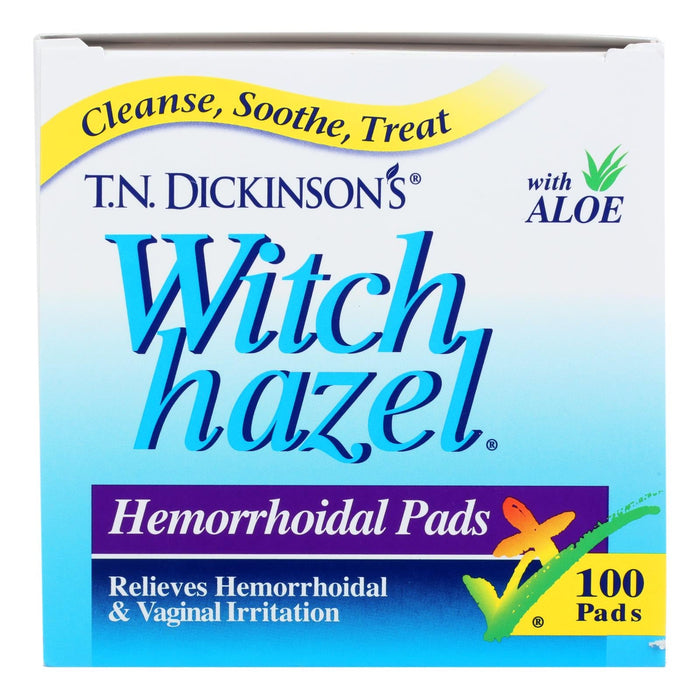 Dickinson's Hemorrhoidal Cleansing Pads, 100 ct
