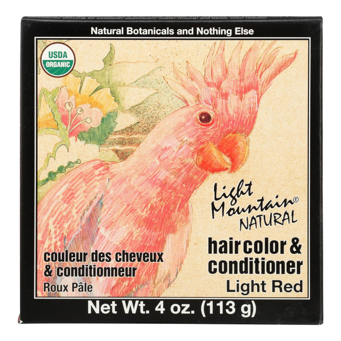 Light Mountain Natural Hair Color, Light Red - 4 Oz.