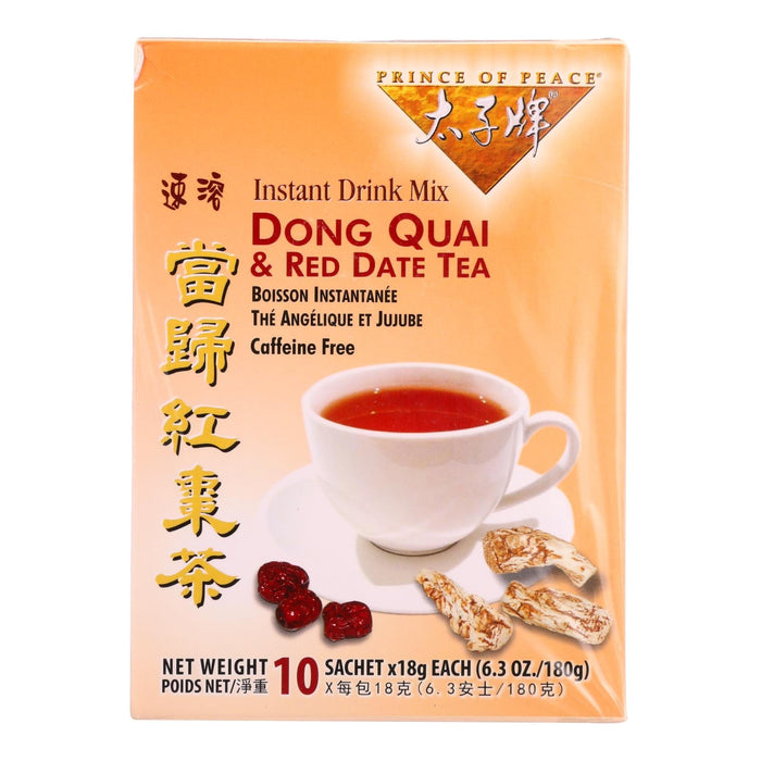 Prince of Peace Dong Quai & Red Date Herbal Tea, Pack of 10