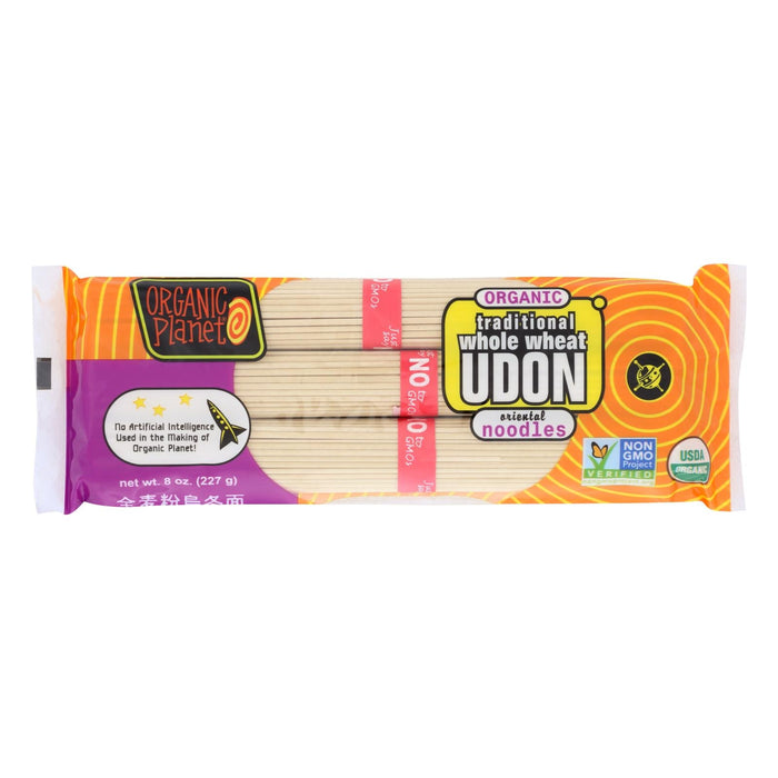 Organic Planet Traditional Whole Wheat Udon Oriental Noodles, 8 Oz. (Pack of 12)