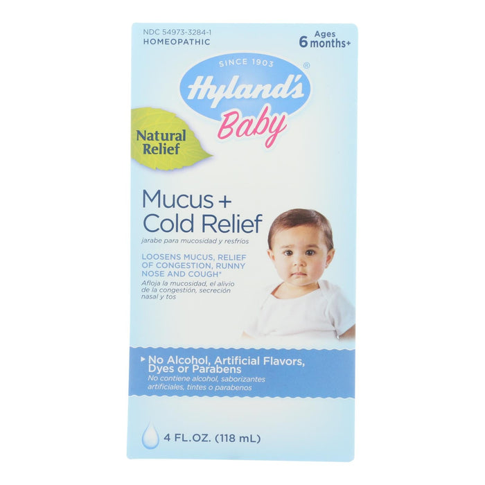 Hyland's Baby Mucous and Cold Relief Homeopathic Medicine, 4 Fl. Oz.