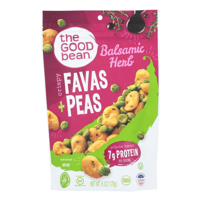 The Good Bean Fava/Peas Balsamic Herb (Pack of 6 - 6 Oz.)