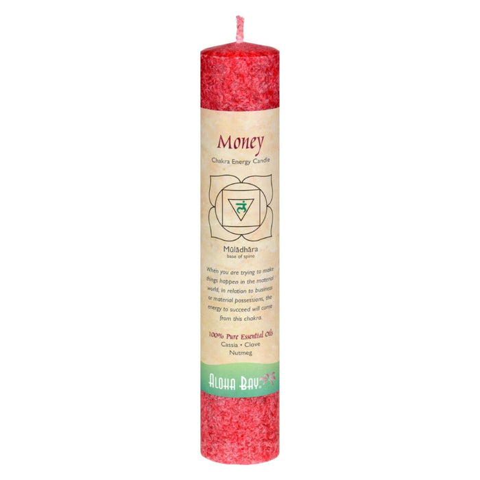 Aloha Bay Chakra Pillar Candles - Red (Pack of 8)