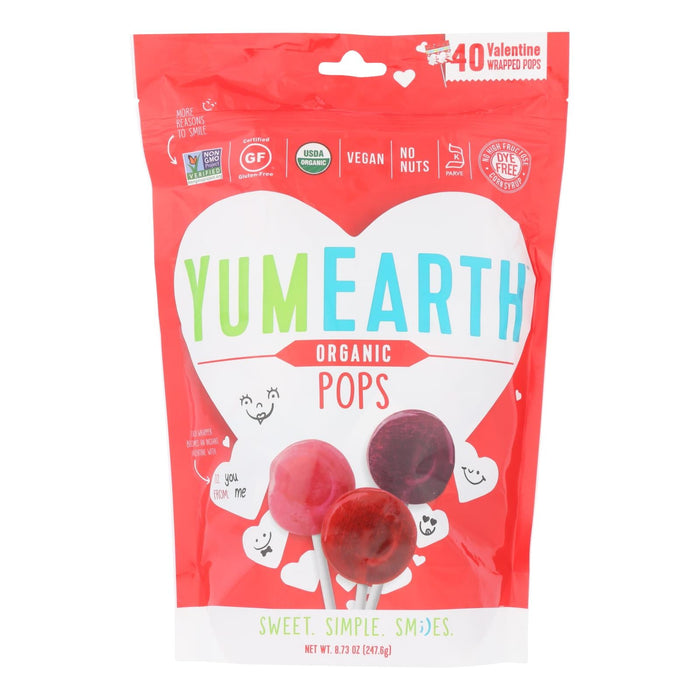 Yumearth Organics Fruit Pops: Valentine Treat for Kids, All-Natural, 18-Pack