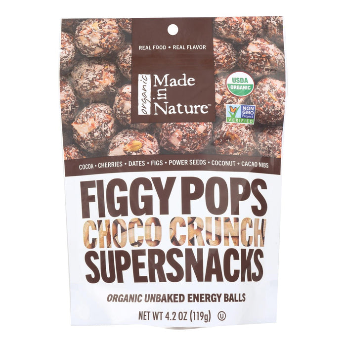 Made In Nature Choco Crunch Figgy Pops (Pack of 6 - 4.2 Oz.)