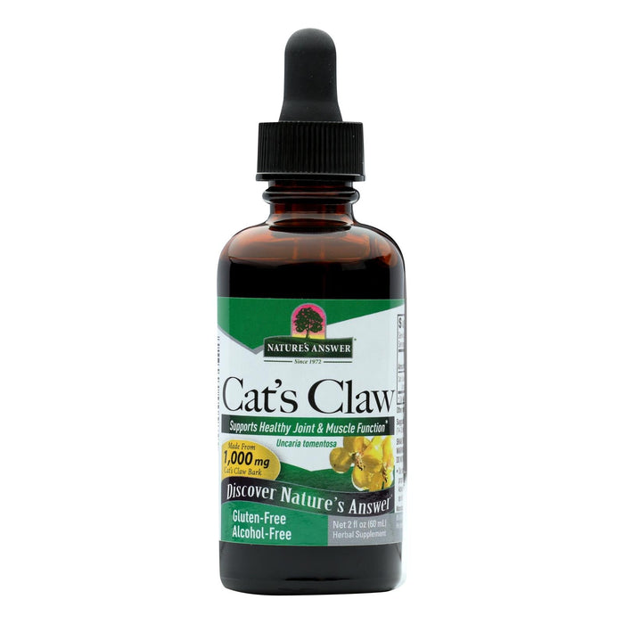 Nature's Answer Cat's Claw Inner Bark Alcohol-Free, 2 Fl Oz