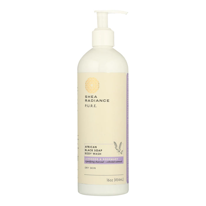 Shea Radiance Body Wash - Lavender Rosemary Scent - 16 oz