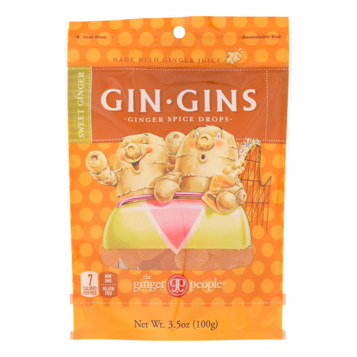 The Ginger People Gin Gins Ginger Spice Drops - 3.5 Oz (Pack of 12)