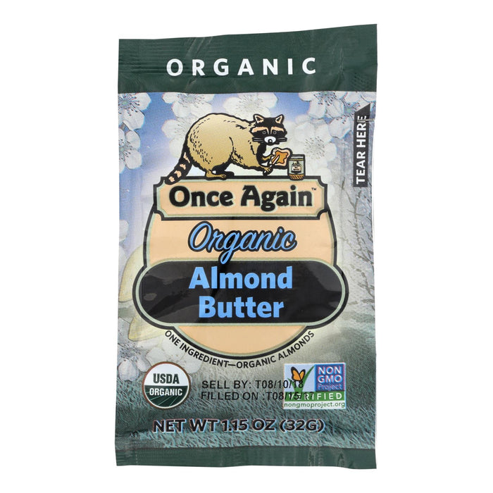 Once Again Organic Original Squeeze Pack Almond Butter, 10-Pack, 1.15 Oz