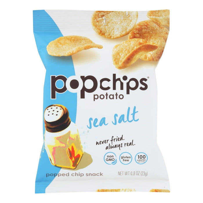 Popchips Sea Salt Potato Chips (Pack of 24 - 0.8 Oz.)