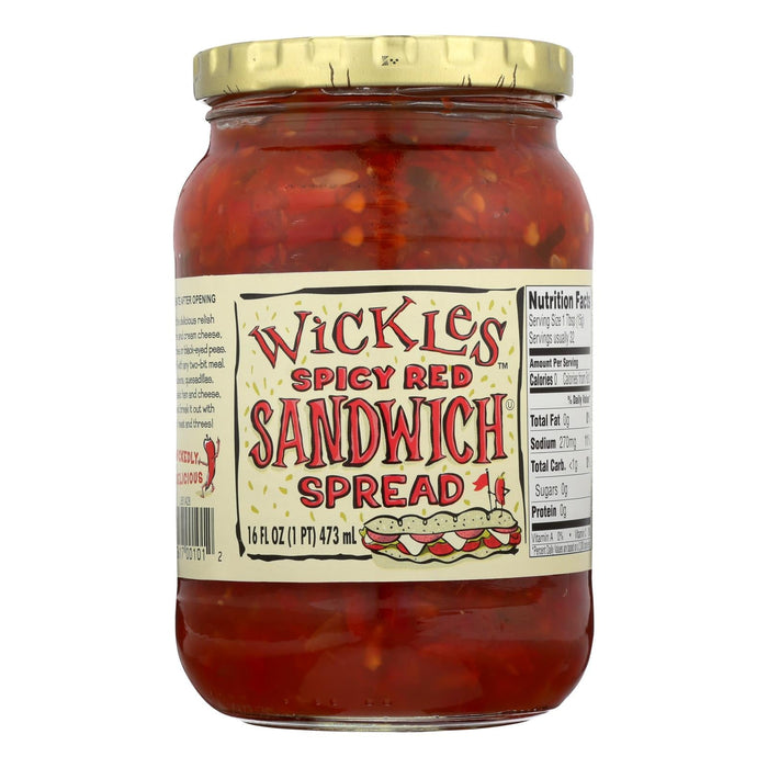 Wickle's Spicy Red Sandwich Spread, 16 Fl. Oz. (Pack of 6)