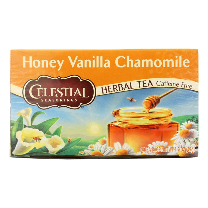 Celestial Seasonings Honey Vanilla Chamomile Herbal Tea, 20 Tea Bags per Inner Pack (Pack of 6)