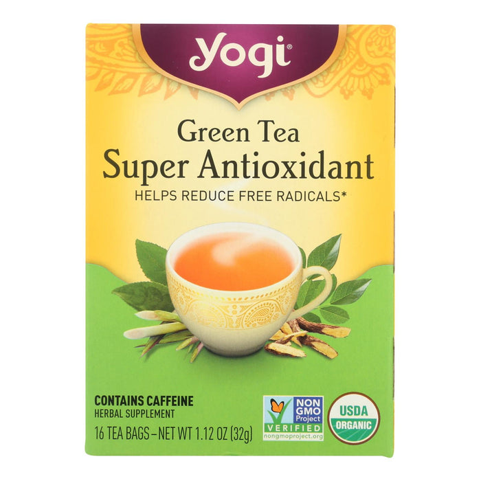 Yogi Green Tea Super Anti-Oxidant Pack of 6 - 16 Tea Bags Each