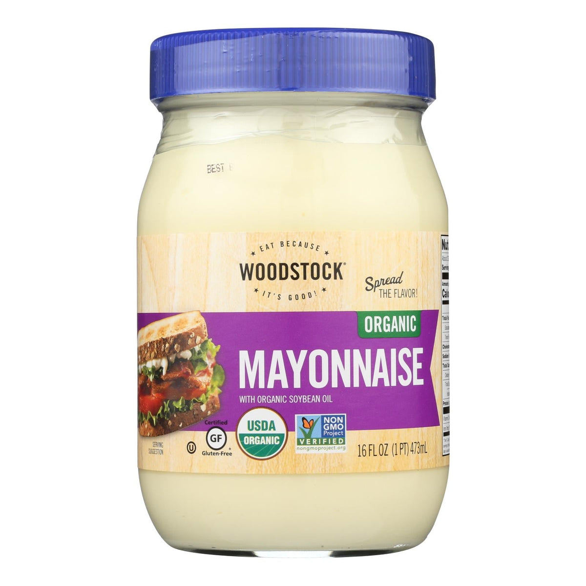 Woodstock Organic Mayonnaise, 16 Oz. (Pack of 12) — Specialty Food Source