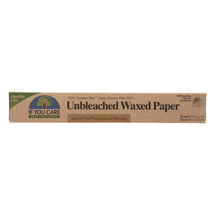 If You Care 100% Unbleached Waxed Paper (75 Sq Ft)