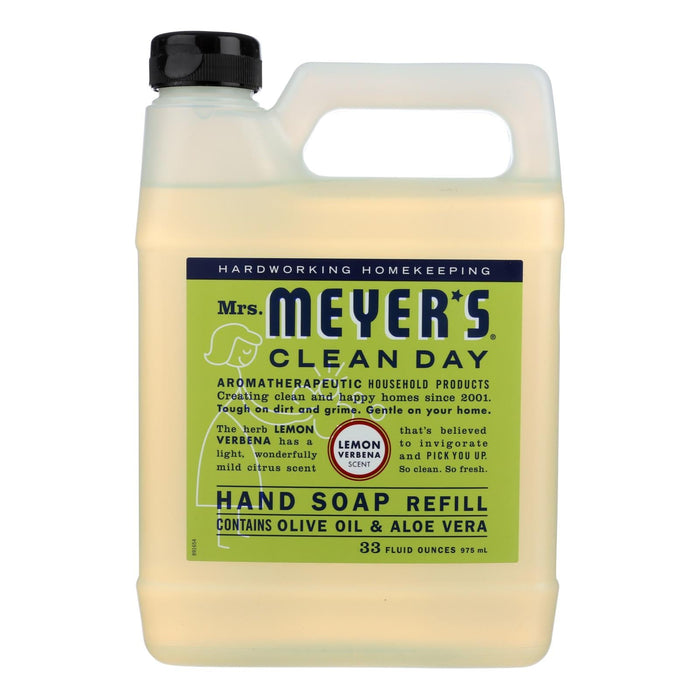 Mrs. Meyer's Clean Day Lemon Verbena Liquid Hand Soap, Pack of 6, 33 Fl Oz Each