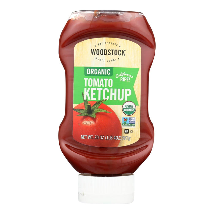 Woodstock Organic Tomato Ketchup, 20 Oz (Pack of 12)