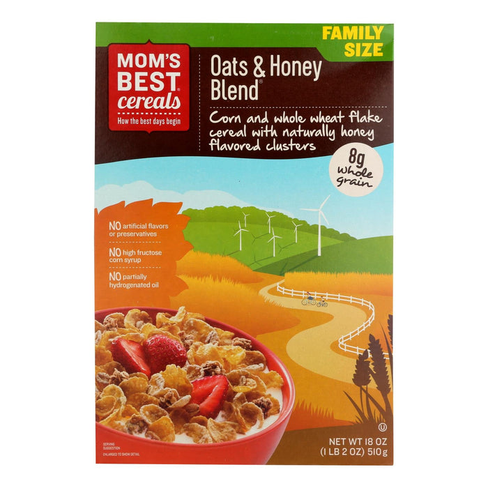 Mom's Best Naturals Oatmeal and Honey Blend, 18 Oz., Pack of 14