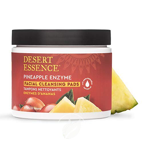 Desert Essence Pineapple Enzyme Foaming Cleaning Pads, Pack of 50