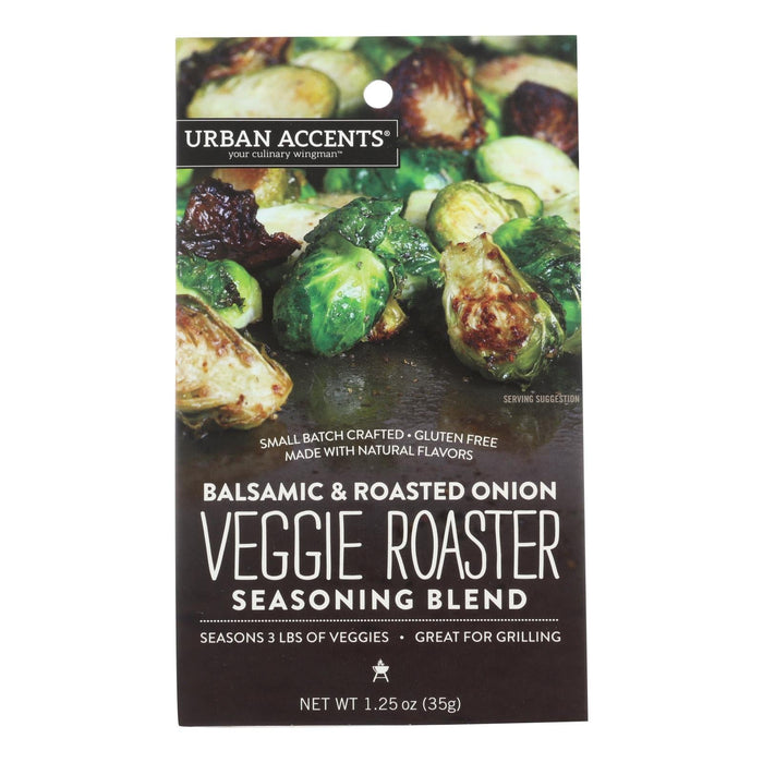 Urban Accents Balsamic & Roasted Onion Veggie Roaster Seasoning Blend, Gluten-Free, Case of 6 (1.25 oz packets)