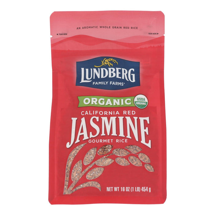Lundberg Family Farms Organic Red Rice - 6-Pack 1 Lb Bags - Whole Grain, Gluten-Free, Kosher, Non-GMO for Cooking & Side Dishes