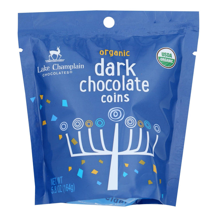 Lake Champlain Chocolates - Dark Chocolate Hanukkah Coins (Pack of 12) 5.8 Oz