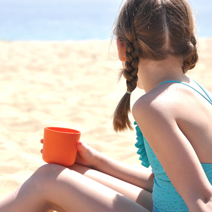 Bamboo Small Cup - 4 Piece Set Persimmon