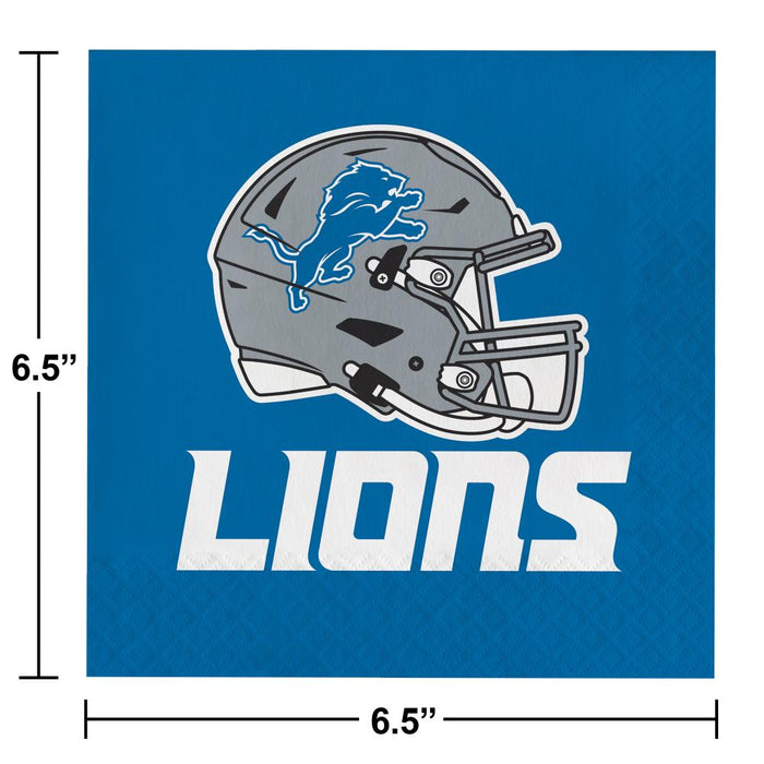 Bulk Detroit Lions Luncheon Napkins (192 per Case)