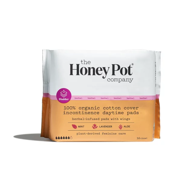 The Honey Pot Herbal Incontinence Day Pads (Pack of 16)