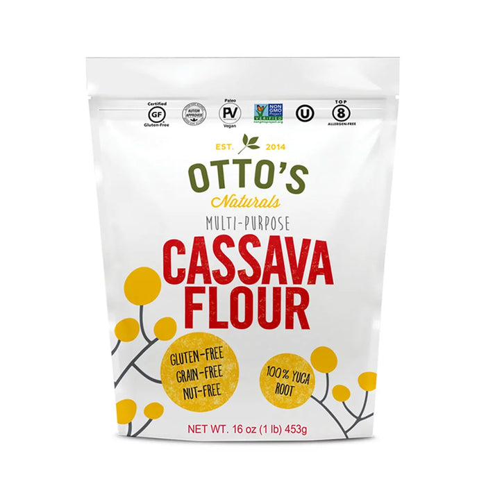 Otto's Naturals Organic Cassava Flour, 1.5 lb Bags (Pack of 6)