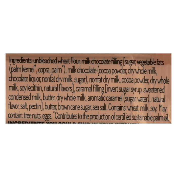 Michel et Augustin Milk Chocolate & Melty Caramel Cookies, Kosher-Dairy, French Snack, Case of 18 (1.07 Oz Packs)