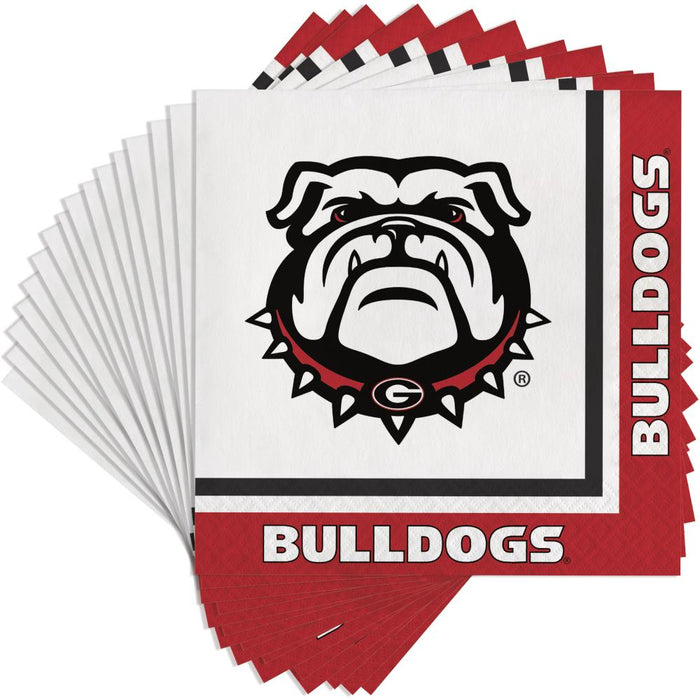 Bulk University of Georgia Luncheon Napkins (240 per Case)