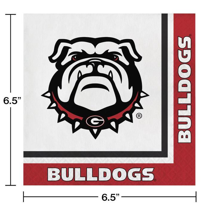 Bulk University of Georgia Luncheon Napkins (240 per Case)