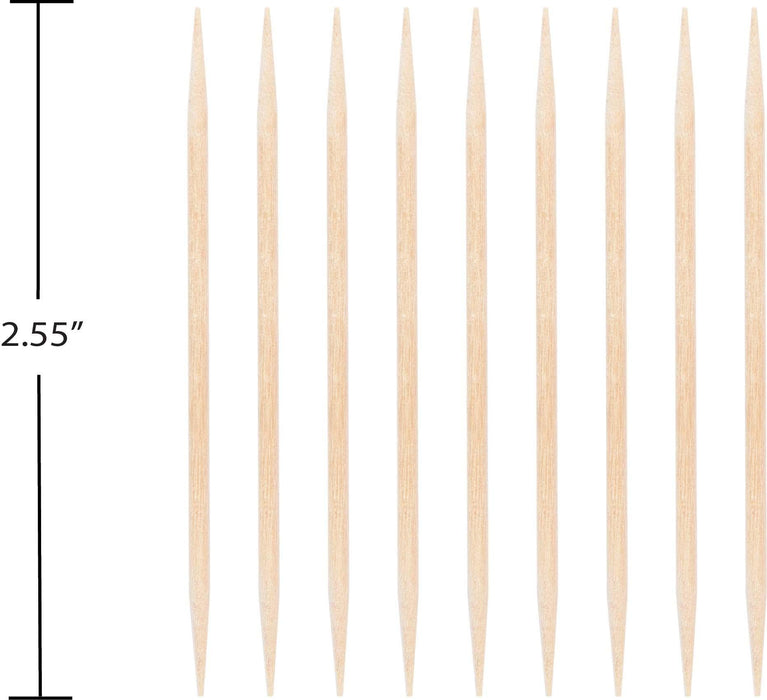 Bulk 2.5" Wood Toothpicks, Natural, (2400 per Case)