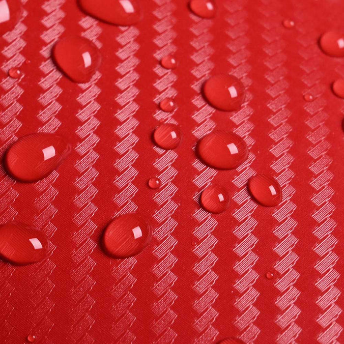 Yescom Carbon Vinyl Wrap Roll 5' x 98' Auto Car 3D Sticker Red