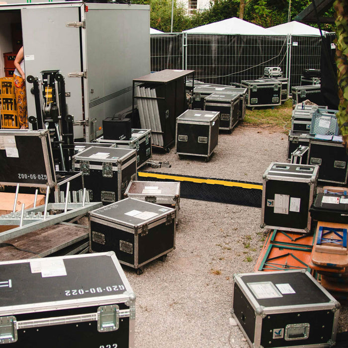 Yescom Cable Ramp Rubber Hose Protector 1 Channel for 3 1/8" Cables