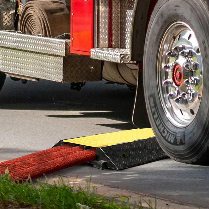 Yescom Cable Ramp Rubber Hose Protector 3 Channel for 3" Cables