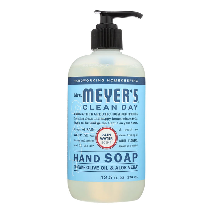 Mrs. Meyer's Clean Day Liquid Hand Soap - Rainwater, (6 Pack) 12.5 Fl Oz