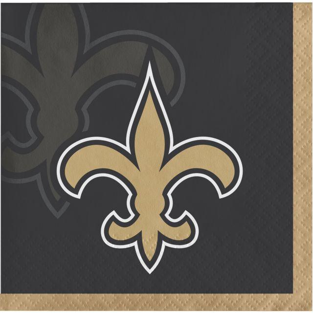 Bulk New Orleans Saints Beverage Napkins (192 per Case)